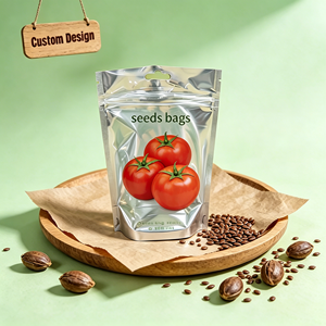 Custom Printed Mylar <b>Bag</b> Seeds <b>Bag</b> Moisture-proof Emballage Alimentaire Sachet for <b>Vegetable</b> Tomato Sunflower Flower Seeds <b>Bags</b> - Product Image 1