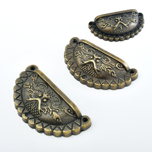 Antique Lion-head Shell-shaped Carved Furniture <strong>Knob</strong> New Chinese Style Zinc Alloy for Drawer Cabinet <strong>Door</strong> Closet - Product Image 3