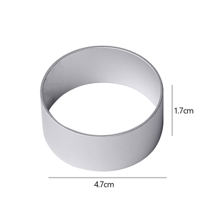 ミニジオメトリ型ラウンドスクエアクッキーカッターステンレススチールビスケットカッタークッキービスケットペストリー生地パイ - Product Image 2