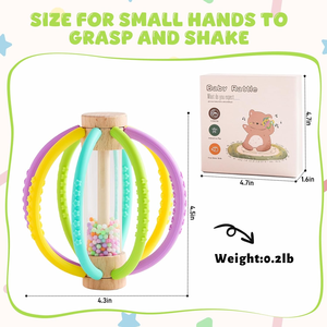 ของเล่นเขย่าทำจากซิลิโคนสำหรับทารกแรกเกิด6-12<span class=keywords><strong>เดือน</strong></span>ของเล่นสั่นสำหรับฝึกกัดเคี้ยวไม้ลูกกลิ้งลูกบอลนุ่มสำหรับเด็กผู้ชายและเด็กผู้หญิง - Product Image 4