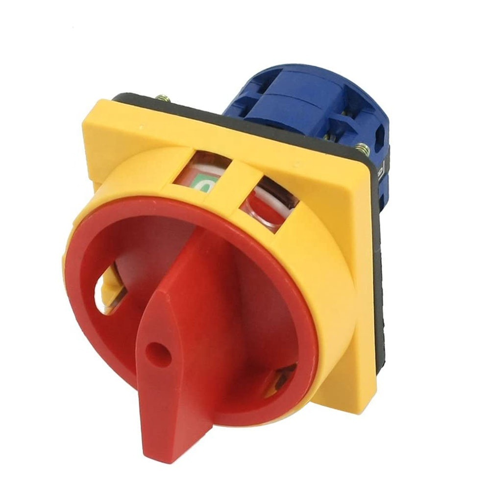 Uxcell 20A 1-0-2 On-Off-On 16-Terminal Rotary Cam Combination Switch