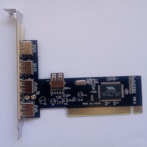 Tarjeta de expansión Pci a Usb 2,0, 5 puertos, 480Mbps, para escritorio, aluminio interno, fabricado en China - Product Image 1