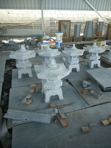 <span class=keywords><strong>Yukimi</strong></span> – lanterne japonaise en granit blanc sculpté à la main pour jardin, cour extérieure - Product Image 2