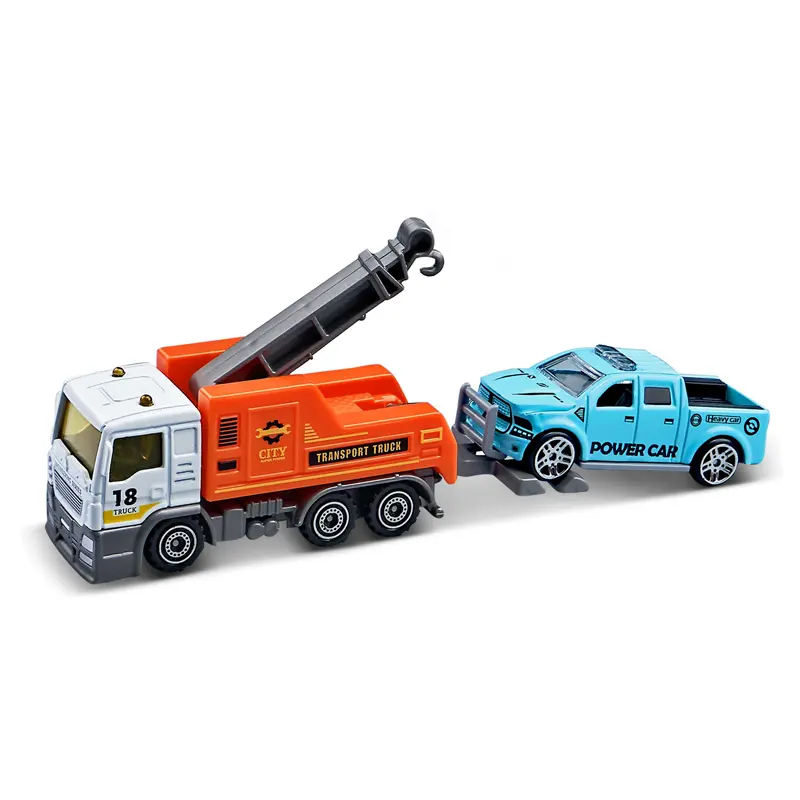 1:64Juguetes OEM ODM игрушка для детей литая модель автомобиля игрушки забавные детские игрушки подарки рекламные раздвижные Легкосплавные прицепы набор