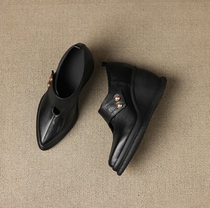 Bottes Chelsea Western pour femmes en cuir de vachette marron et noir, talon moulé de 4 cm, doublure polaire, confortables et antidérapantes, vente en gros - Product Image 3