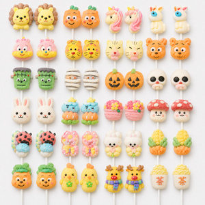 Caramelle Gommose e Marshmallow Personalizzate, Produzione all'Ingrosso, Halal BRC OEM ODM, Lecca-lecca 3D a Forma di Cartone Animato in Scatola, Produttore di Dolciumi - Product Image 3