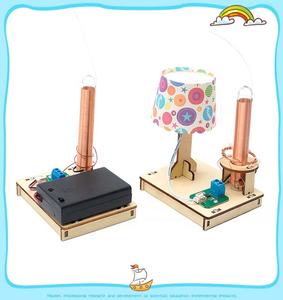 Jouets de transmission de puissance sans fil bricolage pour enfants Kit de modèle en bois expérience <span class=keywords><strong>physique</strong></span> STEM jouets éducatifs amusants - Product Image 2