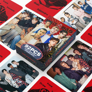 Kpop 92 Piezas Santos Bravos Tarjetas Holográficas Mini Pegatinas Tarjetas Fotográficas Caja de Regalo para Fans Alejandro Kenneth Kaue Gabi Drew - Product Image 5