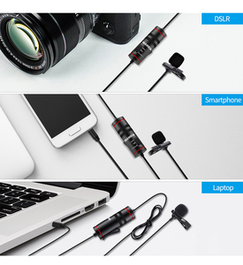 อลูมิเนียมMiniแบบพกพาClip-On Professional Podcast Lavalierคอนเดนเซอร์ไมโครโฟนไมโครโฟนสำหรับกล้องโทรศัพท์มือถือ - Product Image 3