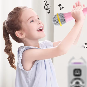 Microphone à condensateur portable cardioïde filaire 3,5 mm <span class=keywords><strong>en</strong></span> ABS pour enfants, idéal pour les fêtes, les salles de conférence, le chant et le karaoké, avec suppression du bruit - Vente <span class=keywords><strong>en</strong></span> gros - Product Image 1