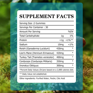 Hot Sale Mushroom Gummies Lions Mane Immune Support Sofnitive Improvement Health <b>Supplement</b> Increase Boosts Tmmunity Gummies - Product Image 2