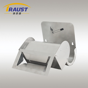 Cestino della <span class=keywords><strong>cenere</strong></span> in acciaio inossidabile minimalista montato a parete Traust piccolo recipiente per rifiuti per esterni per posacenere per sigarette - Product Image 5