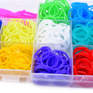 Élastiques pour enfants personnalisés Kit de bandes de petit métier à tisser de couleur élastique en boîte pour la fabrication de bracelets - Product Image 5