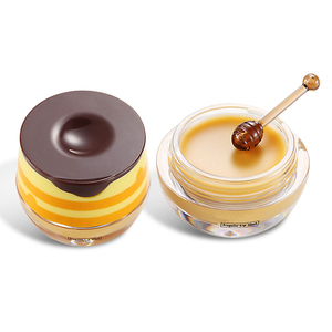 En Gros Cosmétiques Soins De La Peau Jaune Mignon Lèvres Au Miel Sommeil <span class=keywords><strong>Masque</strong></span> Baume Apprêt pour Fille Maquillage Beauté - Product Image 1