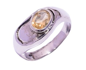 Citrine naturelle en argent Sterling 925, pierre précieuse, bijou fait à la main, vente en gros, prix d'usine, offre spéciale - Product Image 1
