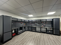 Sistema de Almacenamiento Modular Industrial para Taller, Personalizado OEM, Gabinete de Herramientas Tipo Cajón y Banco de Trabajo Desmontable para Garaje