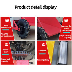 सभी इलाकों रिमोट कंट्रोल 4wd परिवहन वाहन वाहक पर्वत कृषि चढ़ाई इलेक्ट्रिक परिवहन कार्ट ट्रॉली - Product Image 3