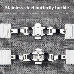 Pas de montre-bracelet de remplacement intelligente fragile en céramique bracelet de montre amovible bracelet de montre Sublimation céramique pour <span class=keywords><strong>Apple</strong></span> 1 2 3 4 <span class=keywords><strong>5</strong></span> - Product Image 3