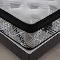 Matelas de lit à ressorts ensachés hypoallergénique écologique de qualité supérieure avec isolation de mouvement en laine et mousse Dacron pour chambre d'hôtel