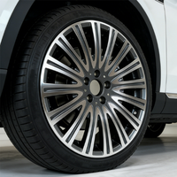 Nouvelle jante de voiture en alliage d'aluminium forgé de 19 pouces, concave, gris canon, traitement PCD 5 * 112 pour voitures Mercedes Benz