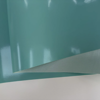 Bâche en PVC ignifuge verte B1 500 g/m² - Tissu Ripstop imperméable et anti-UV pour sports de plein air