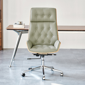 Silla de Oficina Ejecutiva Moderna con Ajuste de Altura, Silla de Escritorio Giratoria Cómoda para Largas Jornadas de Trabajo - Product Image 6