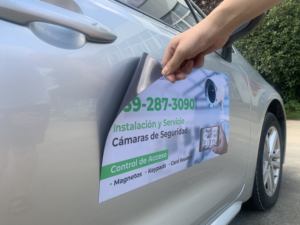 Logotipo personalizado al por mayor imanes de nevera pegatina imán personalizado coche calcomanías empresa imán en blanco coche señal magnética personalizada - Product Image 5