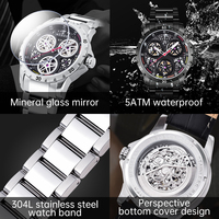 Fabrik OEM ODM Saphir Spiegel Edelstahl armband Herren Luxus uhr Automatische mechanische Uhr