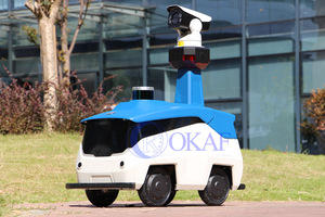 Tự Trị Di động an ninh tuần tra <span class=keywords><strong>robot</strong></span> với video giám sát cái nôi đầu IP Camera cho Plaza tuần tra - Product Image 5