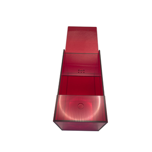 Meijie <span class=keywords><strong>plexiglass</strong></span> Hộp Màu Đỏ tùy chỉnh Acrylic hiển thị đứng hộp - Product Image 5