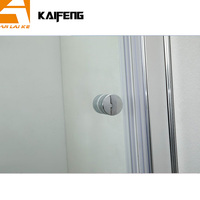 Sarung Pancuran ayunan, sarung Pancuran kaca Tempered kustom paduan aluminium Modern untuk ruang basah kecil | Grosir pabrik