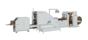 LSB-450 High Speed Paper Bag Forming Machine With Online Flexo Printing Attachment