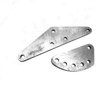 Plaque de liaison triangulaire en acier haute résistance de type L, pièces de fixation moulées par sablage pour l'industrie de la transmission et de la distribution d'énergie électrique