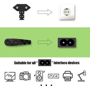 1.5M 1.8M 2M 3M 5M Anh Điện Chì Hình 8 Tám Nguồn C7 Để Anh 2 Pin Dây Điện Chì Cắm Cho Máy Tính Xách Tay - Product Image 6