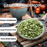 Nouvelles graines de cardamome naturelle verte de 7,5 mm, forme granulaire, procédé de séchage AD, brutes, 1 kg, 1 an, MASALA, herbes et épices simples