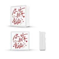Tampon encreur automatique en plastique pour agenda, format d'impression 50x50CM, carré, photosensible, motifs scéniques, culturel et créatif, vente en gros