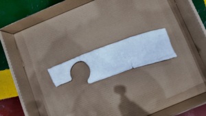 Fireproof 120*380 Fiberglass Needled Mat for Exhaust <b>Pipes</b> OEM Thermal Insulation <b>Pad</b> for Automotive Engine <b>Heat</b> Management - Product Image 2