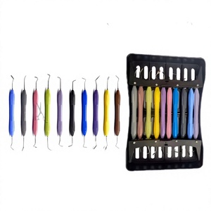 Ensemble d'instruments dentaires professionnels en acier inoxydable pour le modelage de résine composite, outils de restauration dentaire - Product Image 3