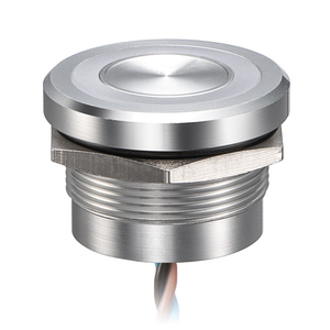 19mm 22mm Latching 316 Stainless Steel IP68 24V 1NO 1NC For Solar Power System And Renewable Energy Panel Piezo Switch - Product Image 3
