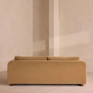 Divano in Velluto Stile Retrò Francese, Design Mid-Century, Tre Posti, per Piccoli Soggiorni, Appartamenti <span class=keywords><strong>e</strong></span> Hotel - Product Image 5