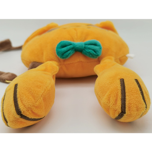 Designer ladies Durable cute Luxe Yellow's young plush shoulder bag with logo - Product Image 3