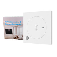Détecteur de mouvement intelligent PIR radar Tuya WiFi BLE 5.0 24G à large portée de détection, détecteur de présence humaine domestique, sonnette intelligente à montage mural