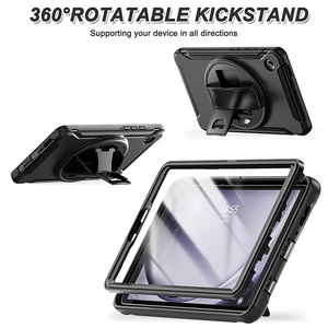 Rugged TPU Bumper Bìa Trường Hợp Đối Với Samsung Galaxy Tab A9 <span class=keywords><strong>8</strong></span>.7 Inch SM-X110 SM-X115 Với Tay Dây Đeo Xoay Đứng - Product Image 3