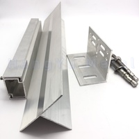 Système de fixation complet efficace Support de marbre métallique en aluminium personnalisé pour système de revêtement en pierre