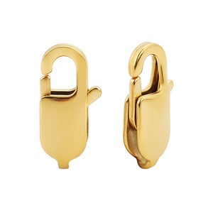 Hebilla de Anillo en D de Acero Inoxidable, Chapada en Oro, Ovalada, para Fabricación de Joyería DIY, Cierre de Langosta de Acero 316, 5 Tamaños - Product Image 3