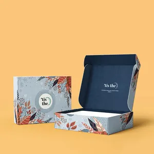 OMT Luxury Caja Decorativas Bolsa Sobres De Carton Con Corrugated White Paper Shipping Barquette Mailing Packaging Box For Sale
