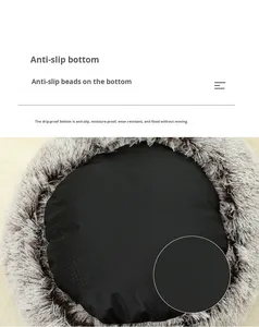 Cuccia Semi-Chiusa per Gatti, Morbida e Confortevole, Letto per Animali Domestici, Motivo Uniforme, Cuccia per Cuccioli, Letto Caldo Invernale in Peluche per Cani e Gatti - Product Image 5