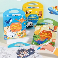 Juguete de libro de garabatos de agua, libro para colorear de agua reutilizable, juguete Montessori para niños, juguete educativo de aprendizaje temprano para bebés y niños pequeños