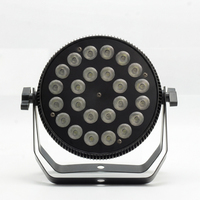 Projecteur LED PAR plat 24x8W RGBWA UV 6-en-1 DMX512 pour scène et mariage