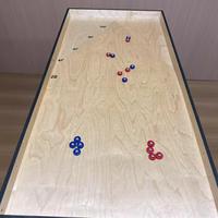 Jeu de shuffleboard de table en bois TSKJ, jeu de curling de table vintage en bois, équipement de divertissement et de loisirs